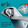 RESKIT RSU48-0431 Tail for CH-53E Super Stallion, MH-53E Sea dragon for Academy kit (3D printed) 1/48